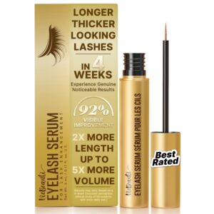 VieBeauti Lash Serum for Eyelash Growth: 5mL Eyelash Growth Serum with Advanced Formula to Boost Longer Fuller and Thicker Looking Lashes – Vegan & Cruelty-Free for Sensitive Eyes 5-Month Supply