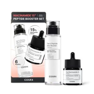 COSRX Niacinamide 15% Peptide Booster Set – Amazon Exclusive – Korean Skin Care Set, Gift Sets, Niacinamide Serum, Face Serum