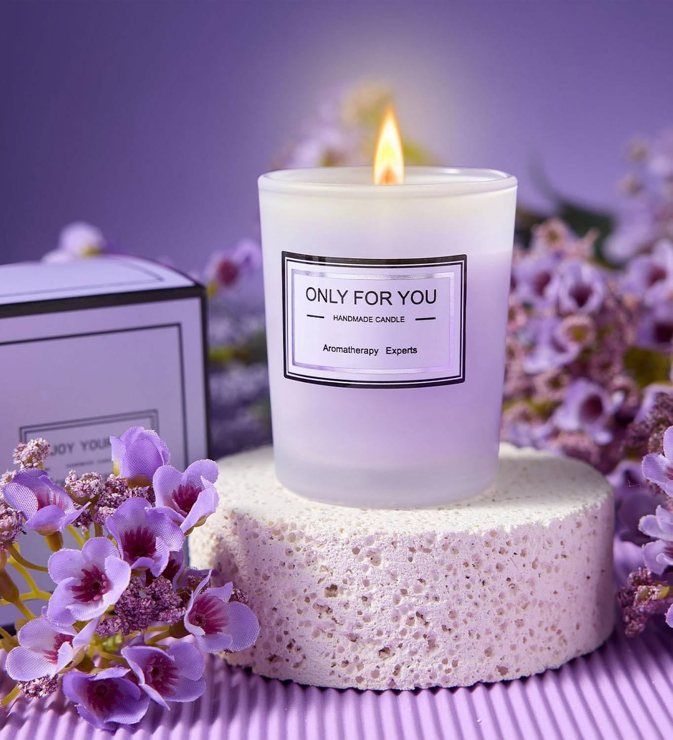 CITTA Gifts for Women Mom Wife Her, Unique Birthday Mother's Day Thank You Gift for Women, Best Friend, Lavender Spa Bath Gift Basket Set for Her, Self Care Get Well Retirement Appreciation Gifts - Image 4