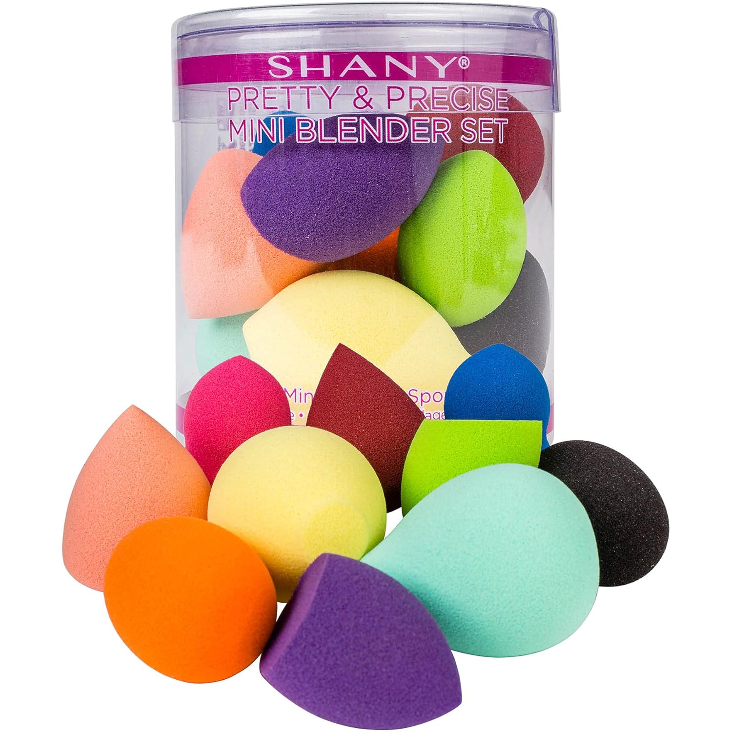 SHANY Pretty & Precise Mini Makeup Blender Puff Set - Premium Latex-Free Makeup Blender Beauty Sponges For Foundation and Blending - Set of 10 - Image 5