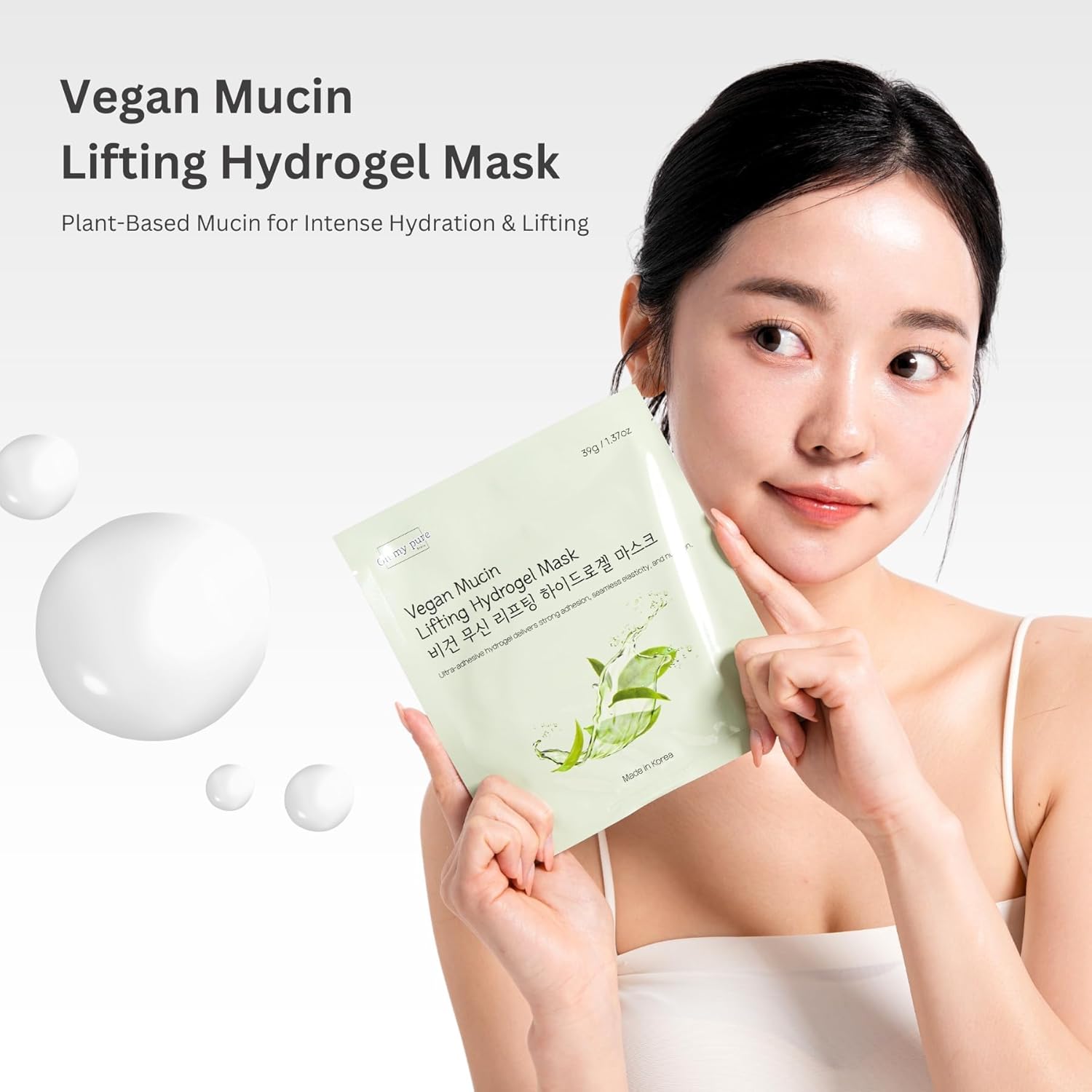 Hydrogel Collagen Korean Face Mask Luxury Skin Care 2 EA (VeganMucin) - Image 2