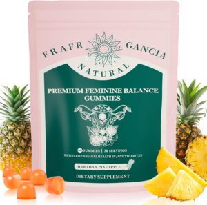 Premium feminine Balance Gummies for Women’s – Hawaiian Pineapple Gummies for Women PH Balance Support – Delicious PH Balance for Women’s with Immune Support – Vegetarian Friendly – 60 Count