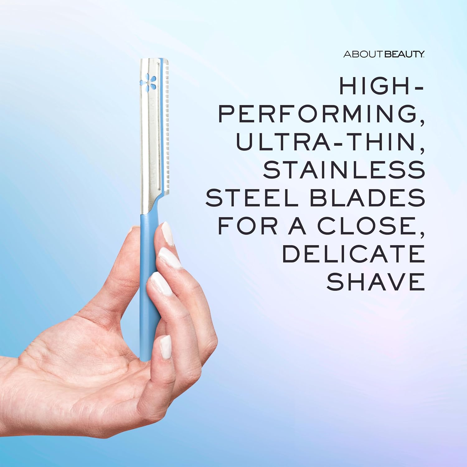 About Face Pro-Premium Facial Razors - 3 Beauty Groomers for Hair Removal, Ideal for Shaving, Exfoliating, Dermaplaning and Brow Shaping, Japanese Stainless Steel Gently Removes Facial Hair - Image 6