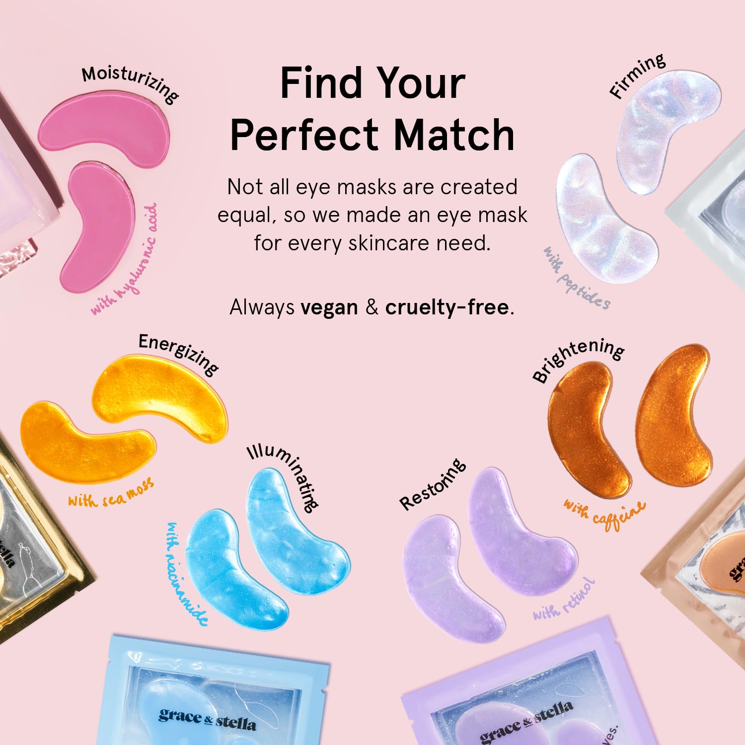 grace & stella Award Winning Under Eye Mask - Travel Essentials - Birthday Gifts for Women - Gel Eye Patches for Dark Circles, Puffy Eyes, Wrinkles, Undereye Bags - Vegan - Self Care (24 Pairs, Gold) - Image 4