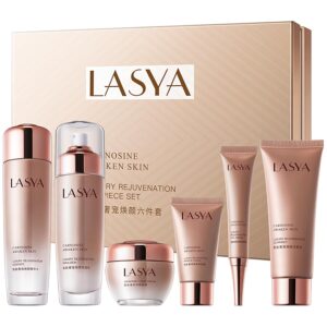 Revitalizing Skin Care Set, 6Pcs Anti Aging Face Care Sets for Women, Firming Skin, Shrink Pores, Smooth Wrinkles, Hydrating Skin Care Set