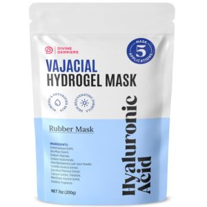 Divine Derriere Hydrogel Vajacial Mask – Premium Modeling Rubber Mask with Hyaluronic Acid, Deeply Purifying & Super Hydrating Hydro-jelly Sheet Masks, Complete Peel-Off Jelly Mask Powder Kit