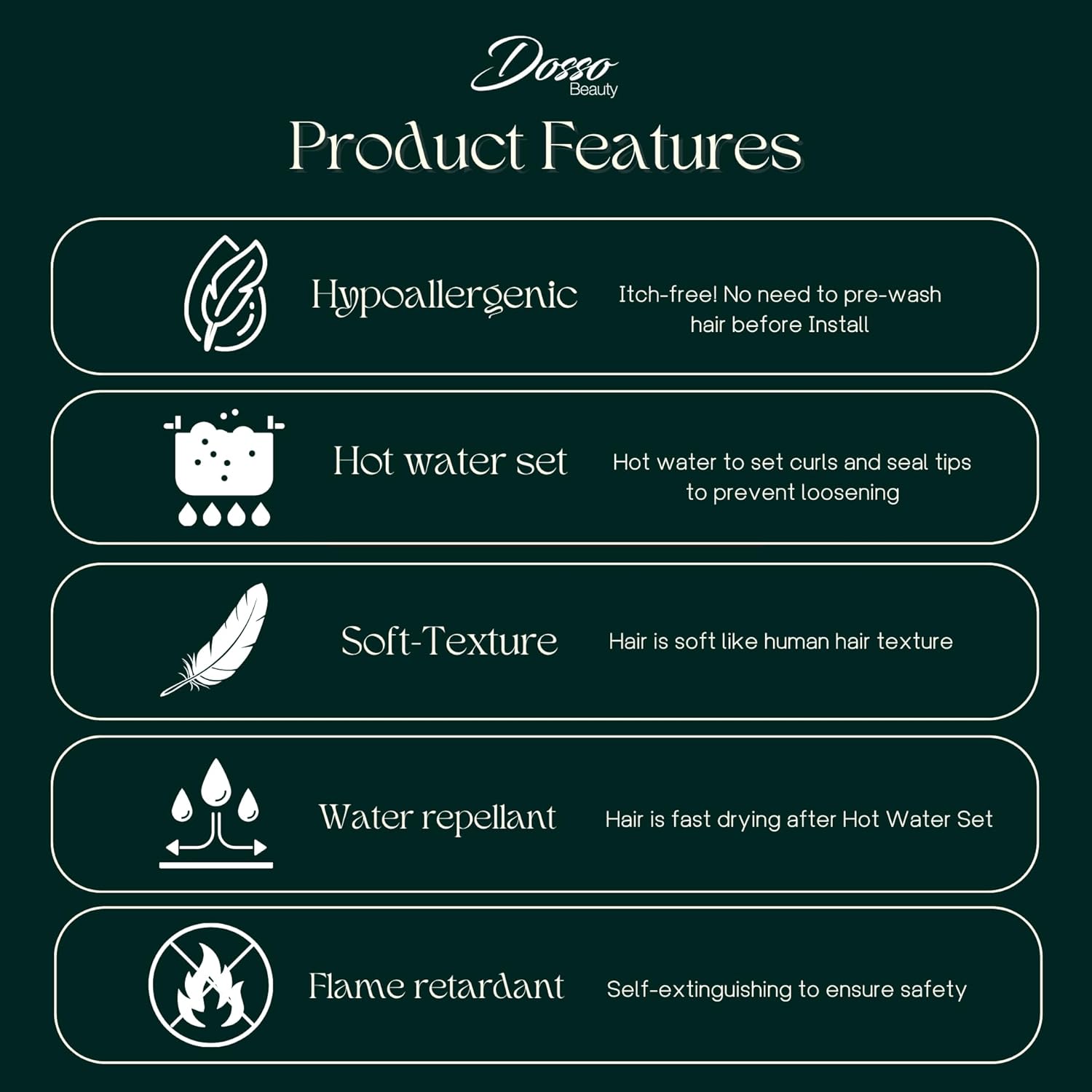 3 Pack Hypoallergenic Pre-Stretched Braiding Hair, 28 Inches, Itch-Free, Fast Drying, Hot Water Set, Light-weight-85g, Synthetic, Soft textured, Natural Looking color-(#33/27) - Image 4