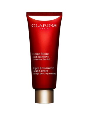 Clarins Super Restorative Hand Cream | Anti-Aging | Targets Dark Spots and Wrinkles | Promotes Youthful-Looking Hands Immediately and Over Time | Shea and Mango Butters Nourish, Soften and Smoothe