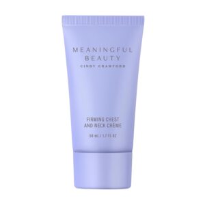 Meaningful Beauty Firming Chest and Neck Crème , Tightening Treatment with Vitamin C and Hyaluronic Acid , 1.7 Ounce