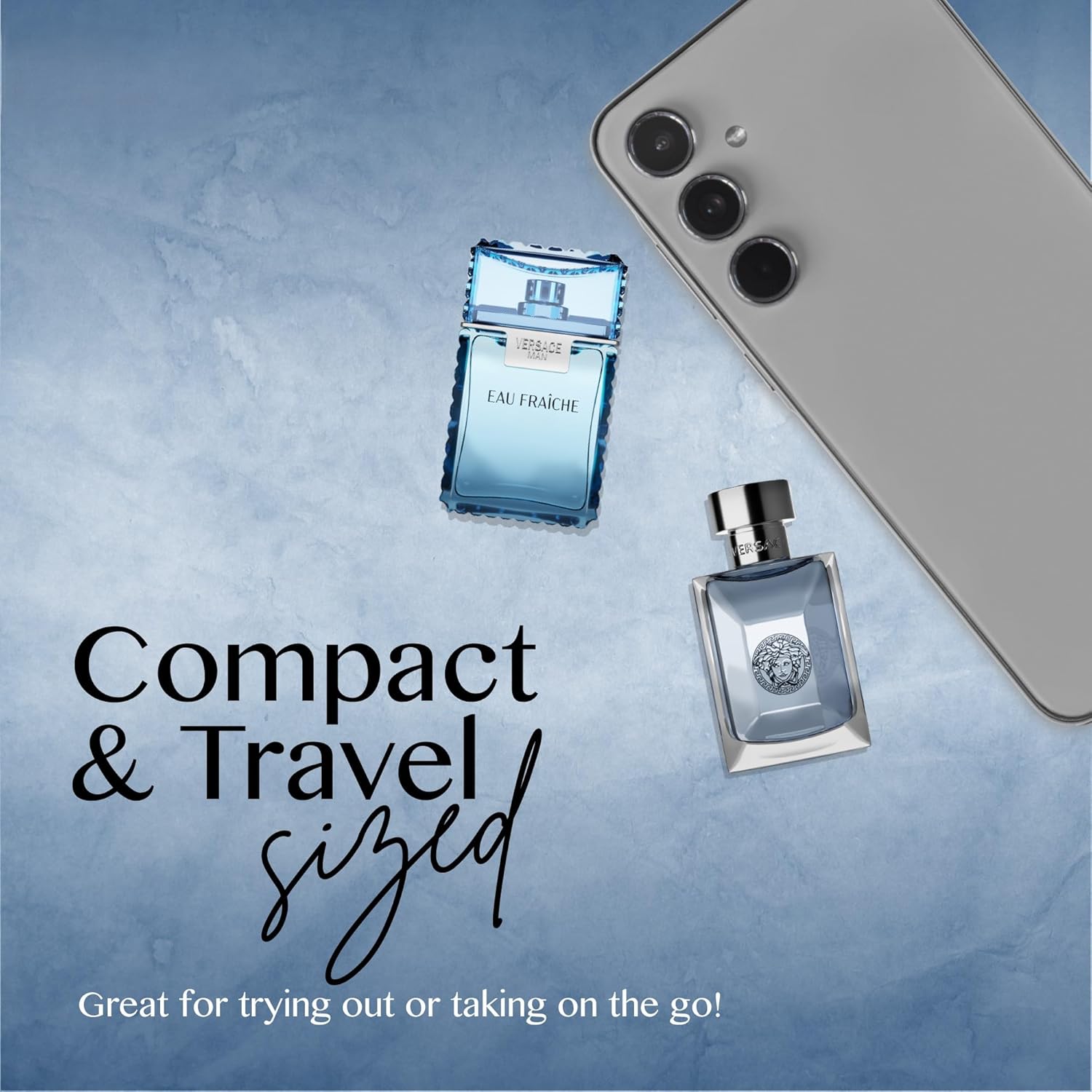 Versace Cologne for Men Set of 4 Mini Eros, Pour Homme, Dylan Blue, Eau Fraiche Perfume for Men Fragrance Sampler Set - Designer Mens Cologne Samples (4 Count, 0.17 oz) - Image 3