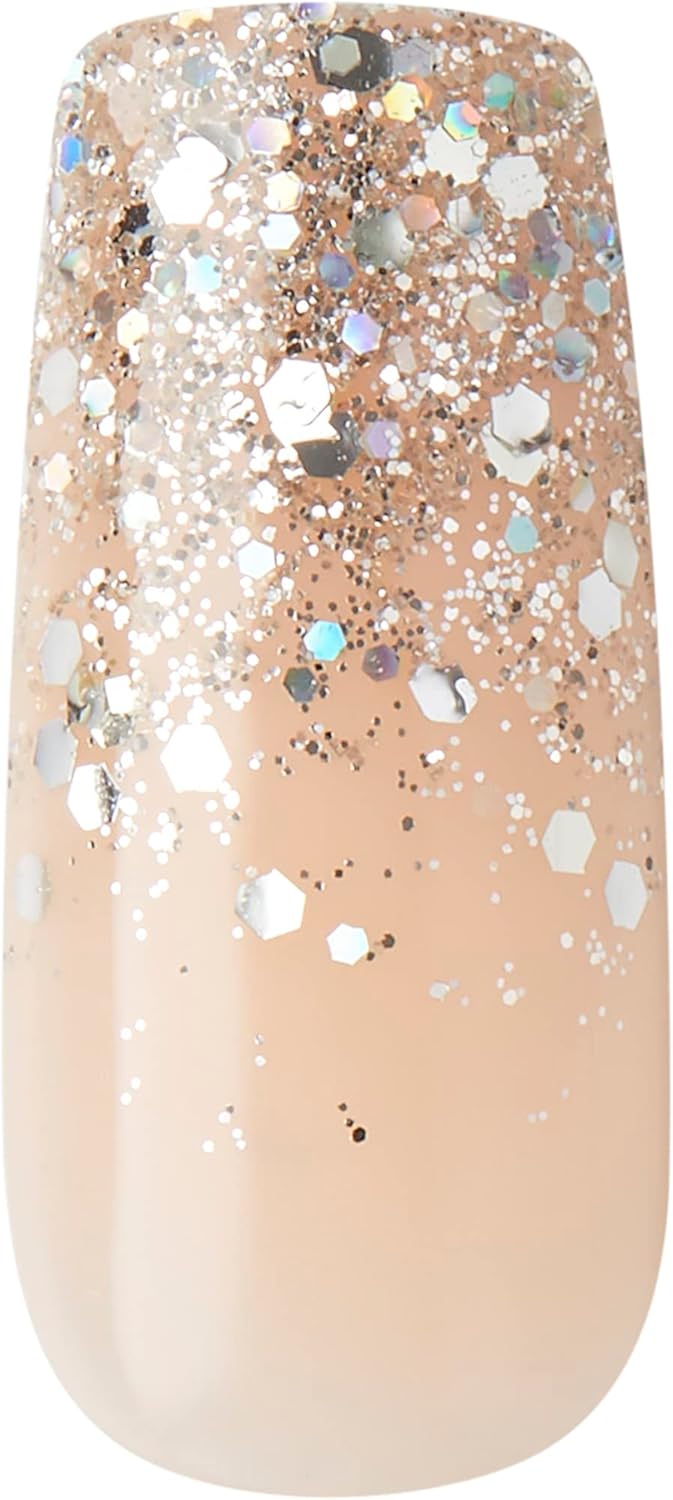 KISS Classy Premium Press On Nails, 'Gorgeous', White, Long Length, Square Shape, Includes 30 Fake Nails, 2g Pink Gel Nail Glue, 1 Manicure Stick, 1 Mini File - Image 6