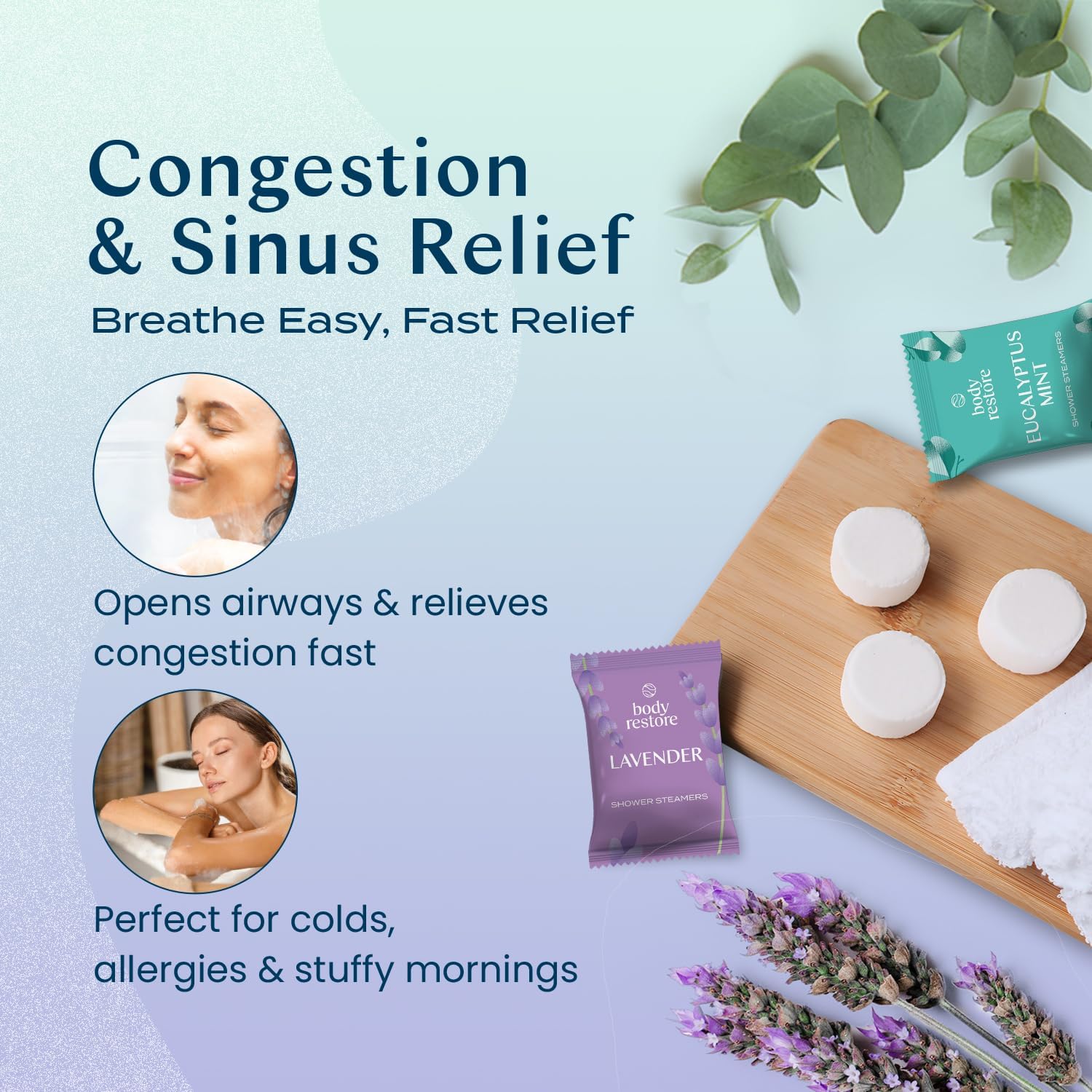 Body Restore Shower Steamers Aromatherapy 6 Pack - Birthday Gifts for Women, Men, Travel Essentials, Stress Relief, Relaxation, Self Care - Variety - Image 4