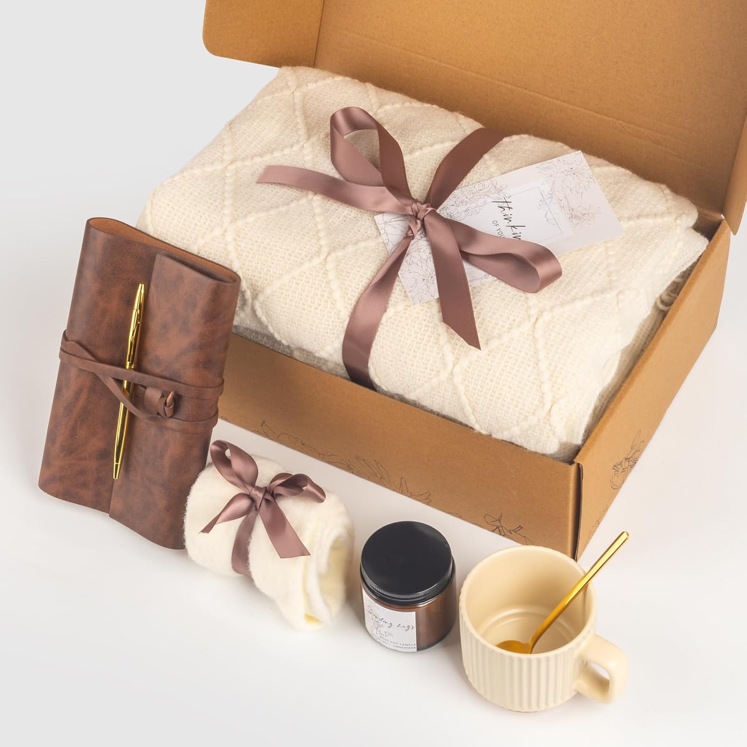 Self Care Gifts for Women, Get Well Soon Gifts Basket, Sympathy Gift Baskets,Care Package,After Surgery Feel Better Thinking of You Sending Hugs Gifts Idea for Mom Her Best Friends Sister - Image 5