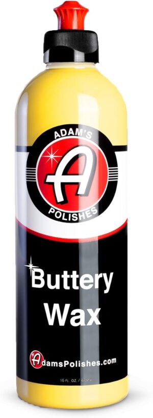 Adam’s Polishes Buttery Wax (16oz) – Premium Infused Carnauba Liquid Wet Car Wax For Shine, Polish & Top Coat Paint Protection | Car Wash Enhancer & Clay Bar Lubricant | Car Boat Motorcycle