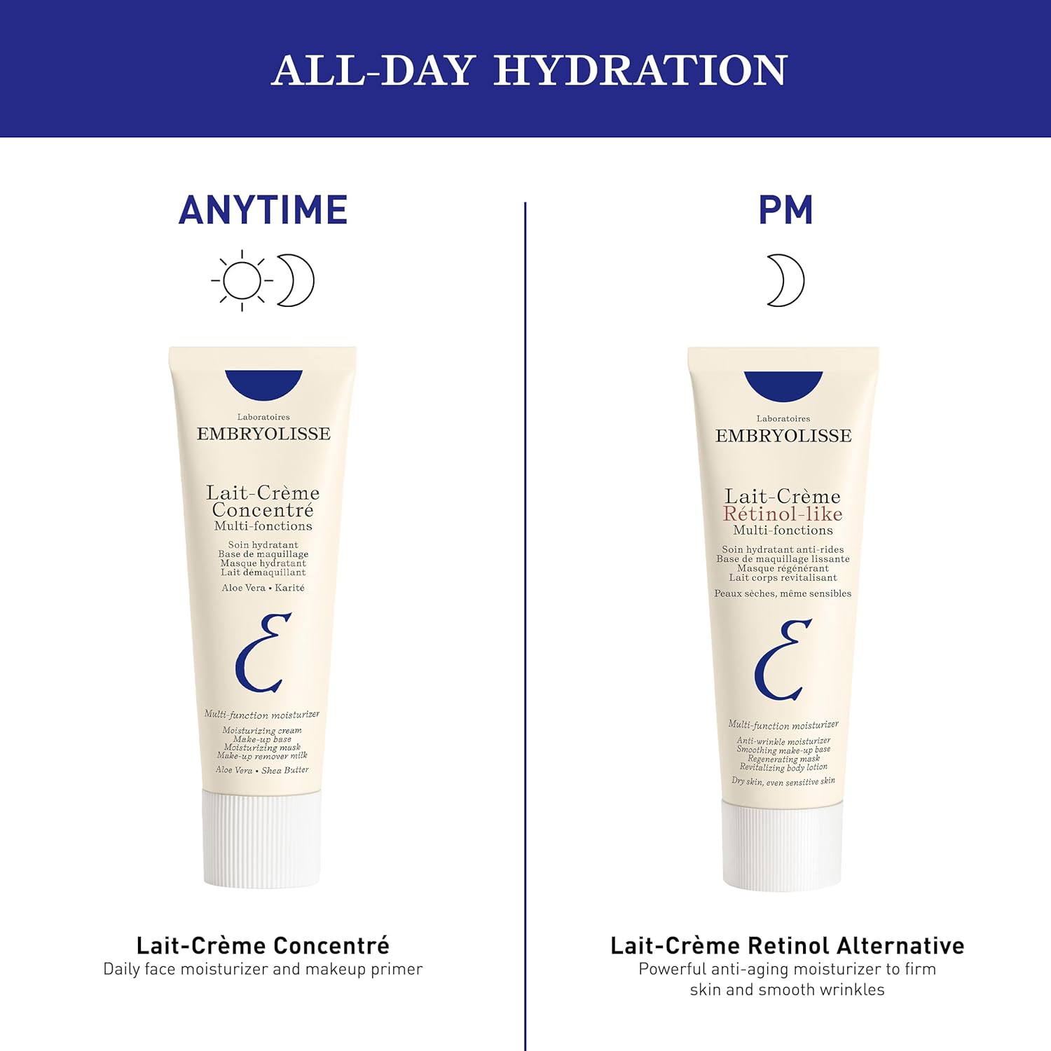 Embryolisse Lait-Crème Concentré, Multifunction Daily Moisturizer, Primer, and Makeup Remover, Suitable for All Skin Types. French Face Cream With Shea Butter & Aloe Vera - Image 4
