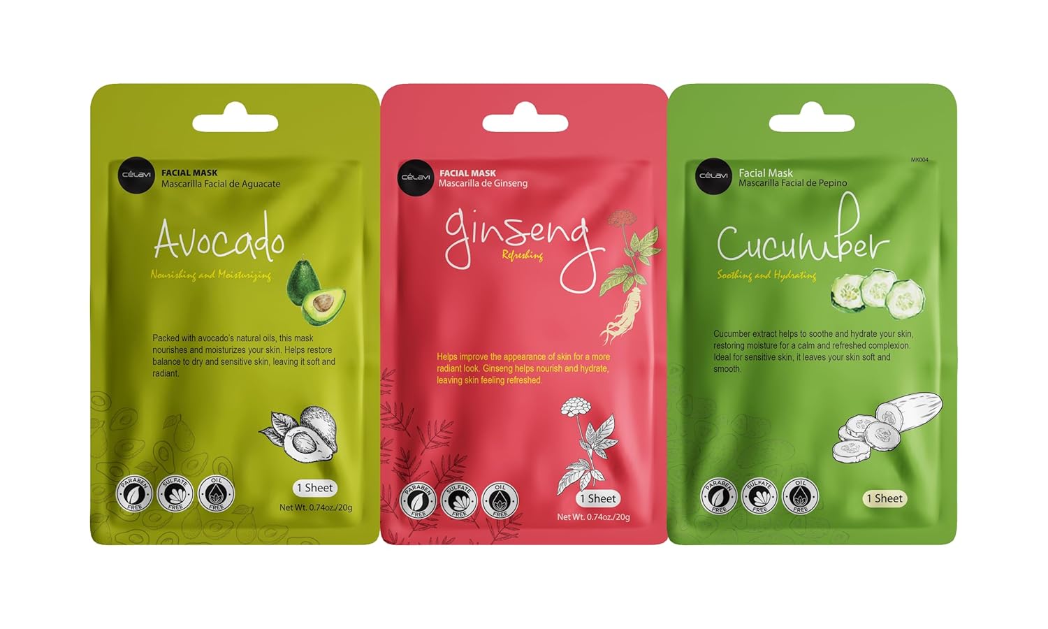 Celavi Essence Facial Sheet Face Mask Variety Set Classic Authentic Korean Moisturizing Skincare (12-Packs) - Image 6