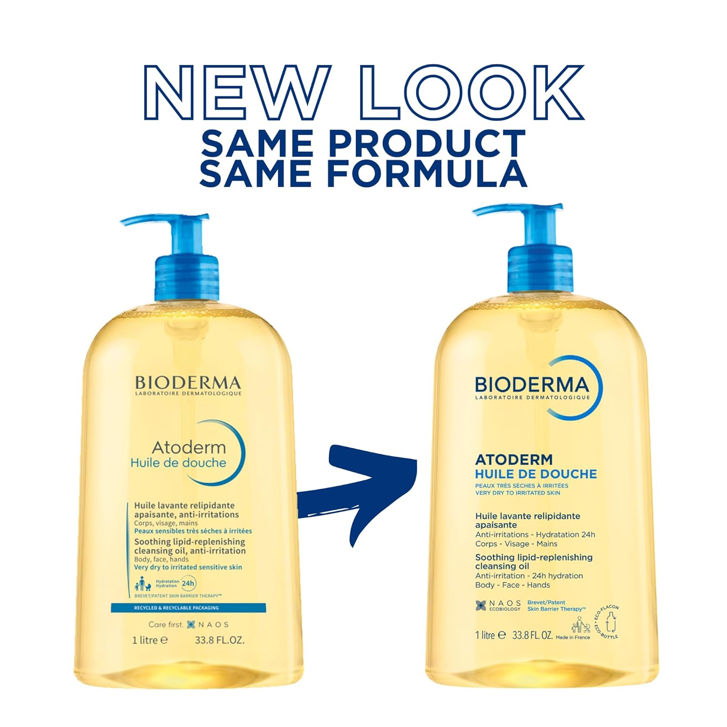 Bioderma Atoderm Shower Oil, Cleansing Oil For Face & Body, Nourishing Cleansing Oil For Dry to Atopic Sensitive Skin For Softer & Smooth Skin For Your Whole Family - Image 2
