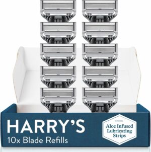 Harry’s Razor Blades for Men – 10 Count – Premium Razor Blade Refill Cartridges