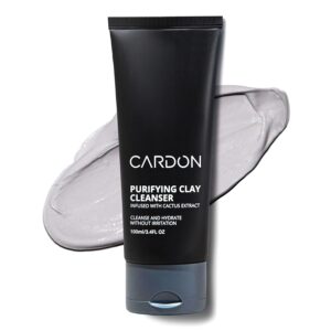 Cardon Men’s Deep Pore Cleaning Clay Face Wash, 4x Better Than Charcoal, Oily, Acne-Prone Skin | Korean Premium Skin Care | Remove Face Oil & Dirt, (1 CT)