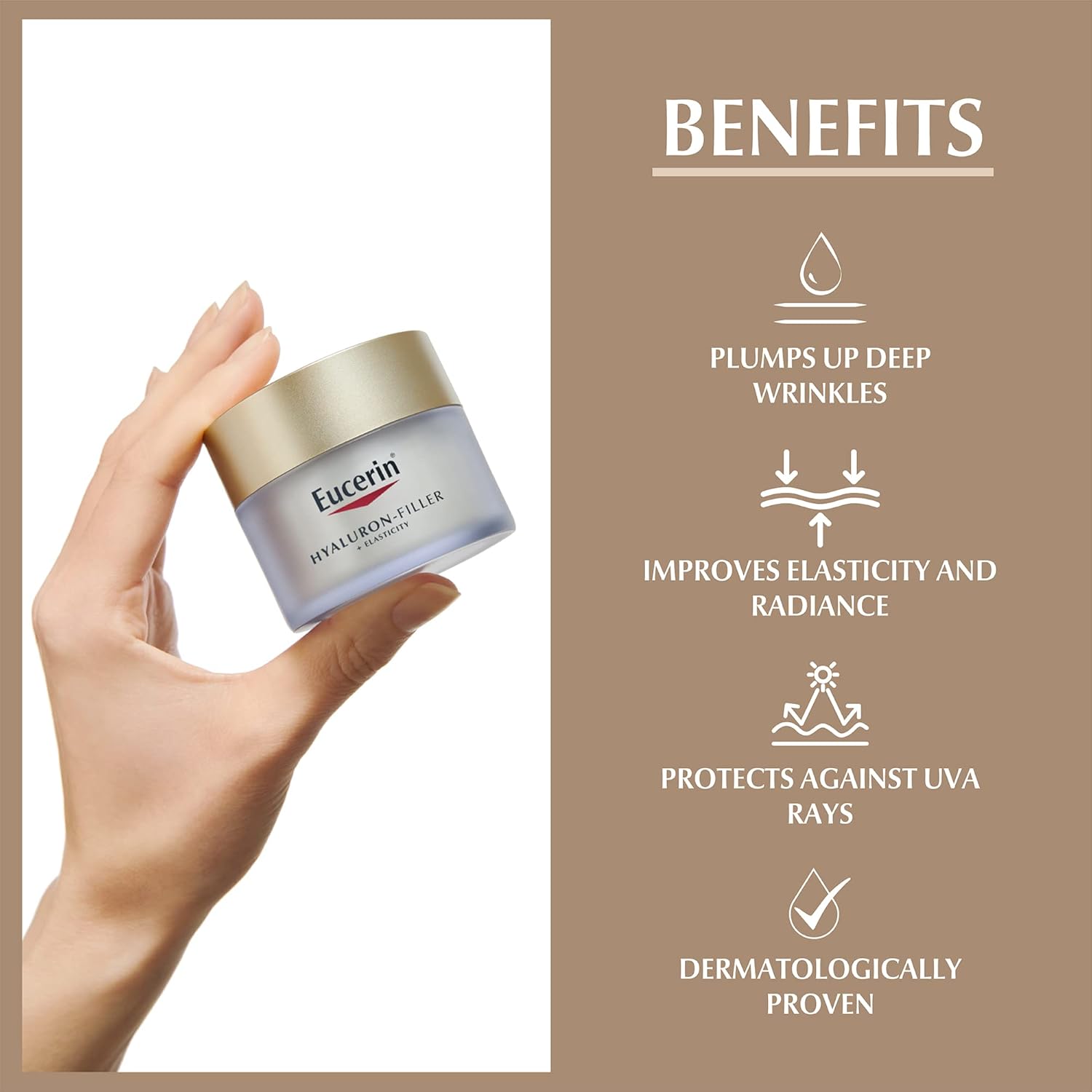 Eucerin Hyaluronic Acid Night Cream 50ml - Anti-Aging Moisturizer for Mature Skin - Image 2