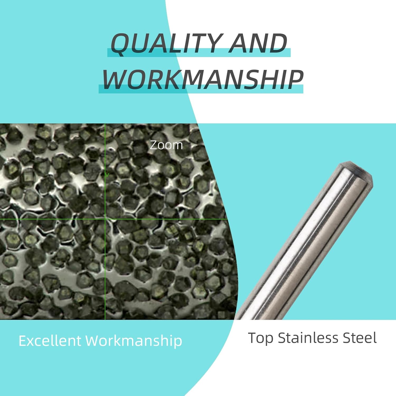 3mm Inverted Cone Cuticle Clean Nail Drill Bit, Russian Diamond Nail Bits Professional Safety Under Nail Cleaner Burr for Cuticle Dead Skin, Electric Nails Drill Accessories, Medium - Image 6