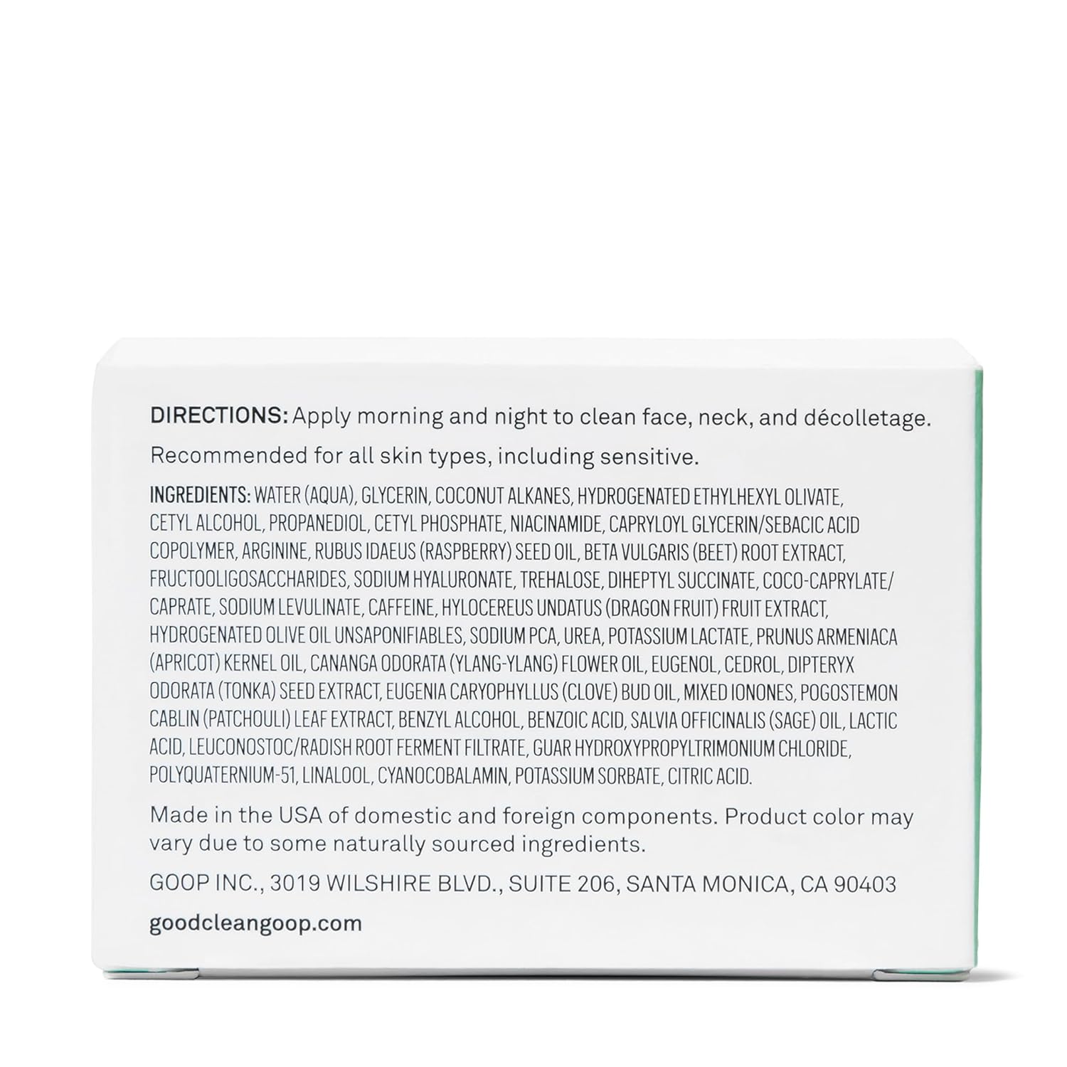 good.clean.goop beauty The Nutrient-Rich Daily Moisturizer | Hydrating Face Moisturizer for Smooth Skin | Niacinamide, Raspberry Seed Oil & Beetroot Extract | Vegan & Cruelty Free | 1.7 Fl oz - Image 9