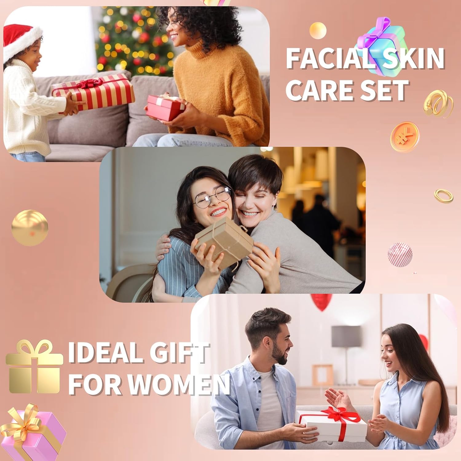 Revitalizing Skin Care Set, 6Pcs Anti Aging Face Care Sets for Women, Firming Skin, Shrink Pores, Smooth Wrinkles, Hydrating Skin Care Set - Image 6