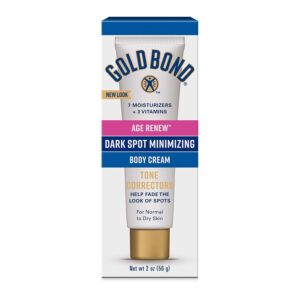 Gold Bond Age Renew Dark Spot Minimizing Age Renew Body Cream, 2 oz., With No Bleaching Agents