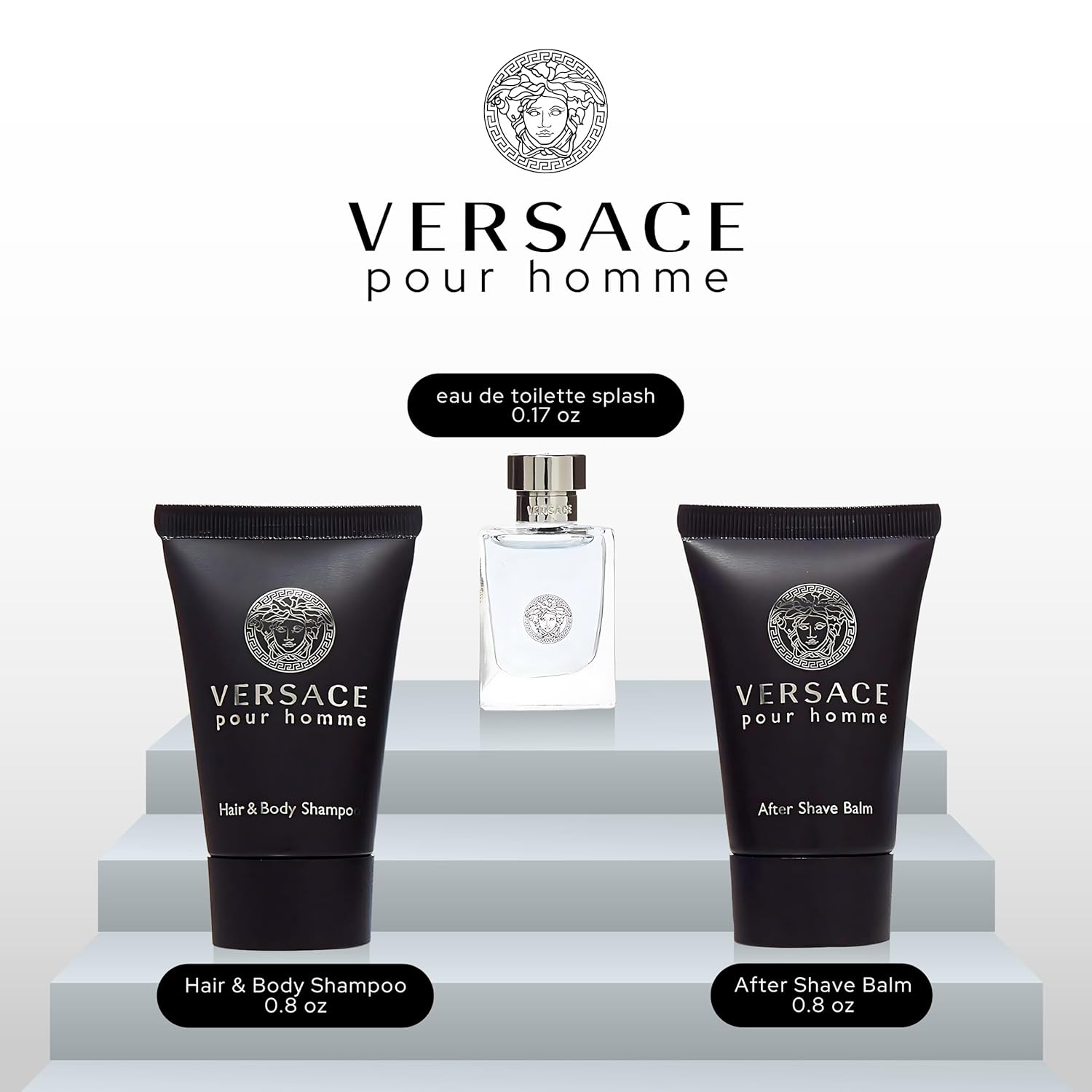 Versace Pour Homme for Men, 3 Piece Mini Gift Set - Image 2