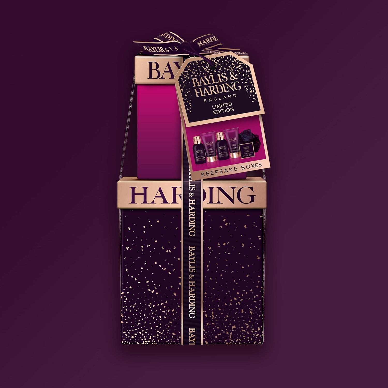 Baylis & Harding Gift Set for Women - Luxury Bath & Skincare - Moonlight Fig - 6-Pack - Image 2