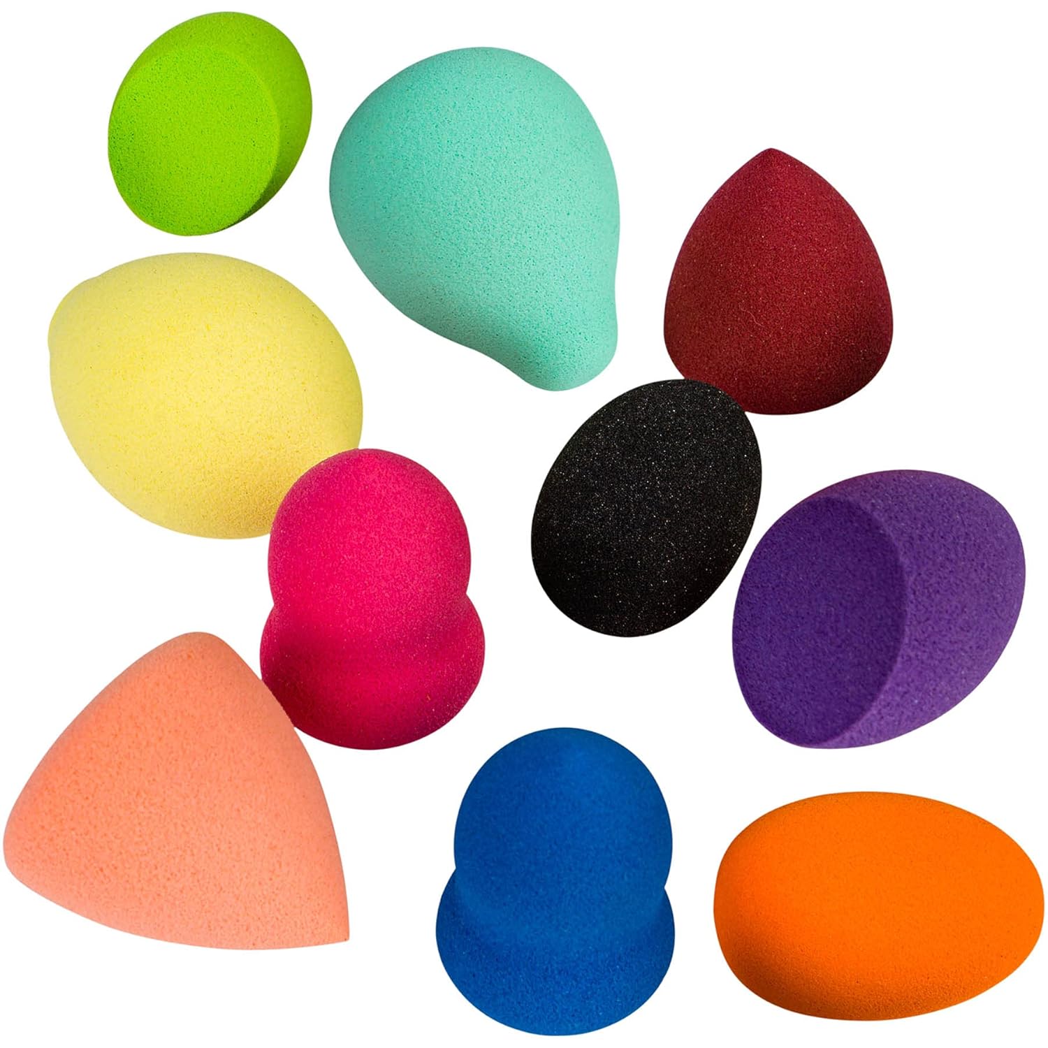 SHANY Pretty & Precise Mini Makeup Blender Puff Set - Premium Latex-Free Makeup Blender Beauty Sponges For Foundation and Blending - Set of 10 - Image 6