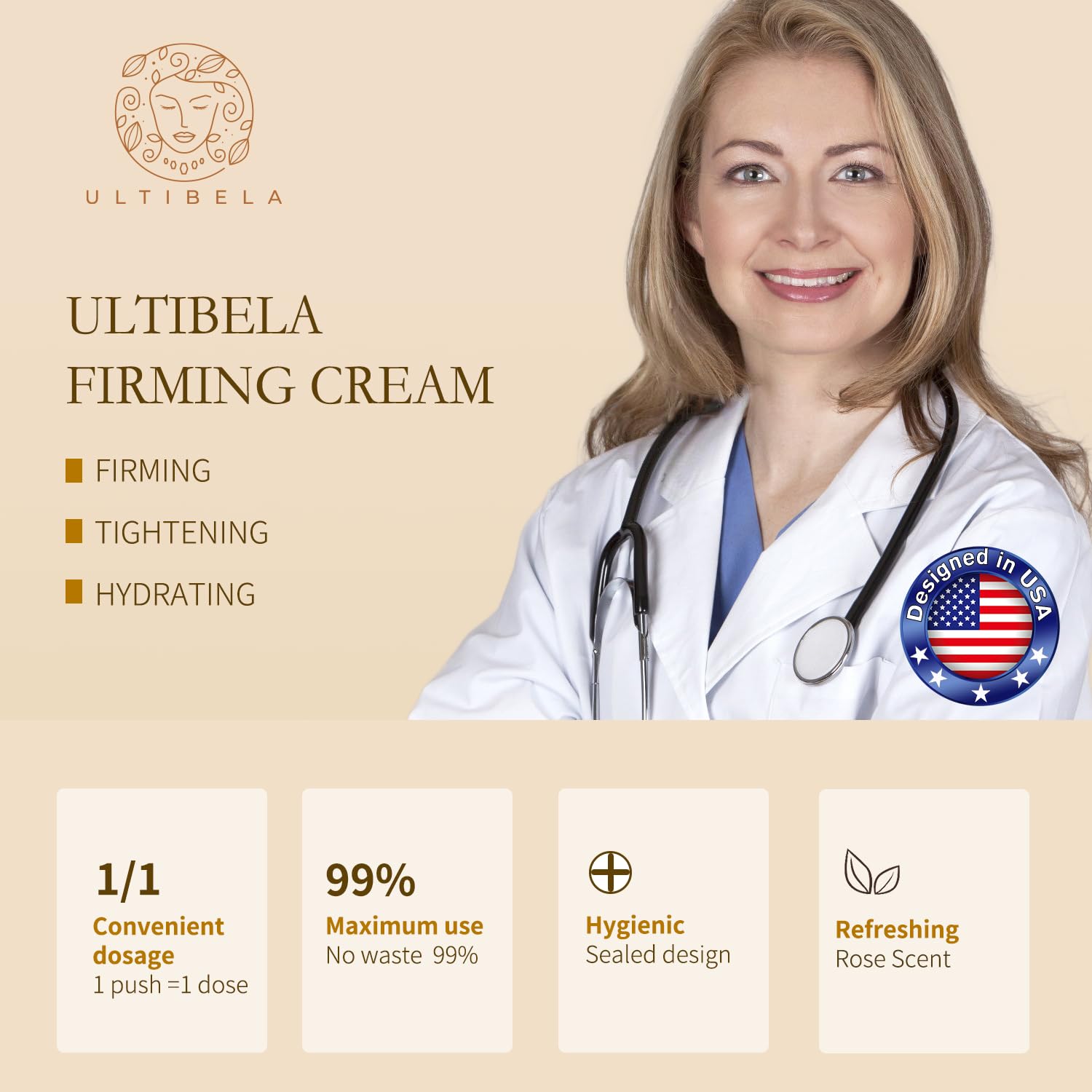 Tighten and Lift Neck Cream, Deep Hydration Neck Firming Cream with Retinol, Collagen & Honey Anti-Aging & Wrinkle Moisturizer for Face, Neck & Décolleté Women & Men 1.7 Fl Oz - Image 6