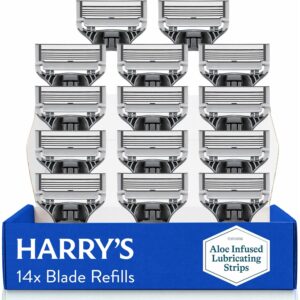 Harry’s Razor Blades for Men – 14 Count – Premium Razor Blade Refill Cartridges