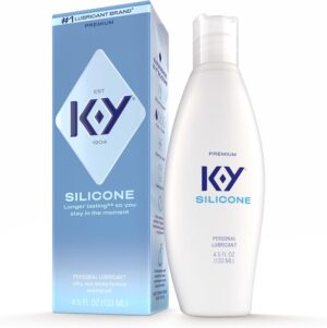 K-Y True Feel Silicone Based Premium Personal Lubricant, Safe to Use with Natural Rubber Latex Condoms, 4.5 oz (Packaging May Vary)