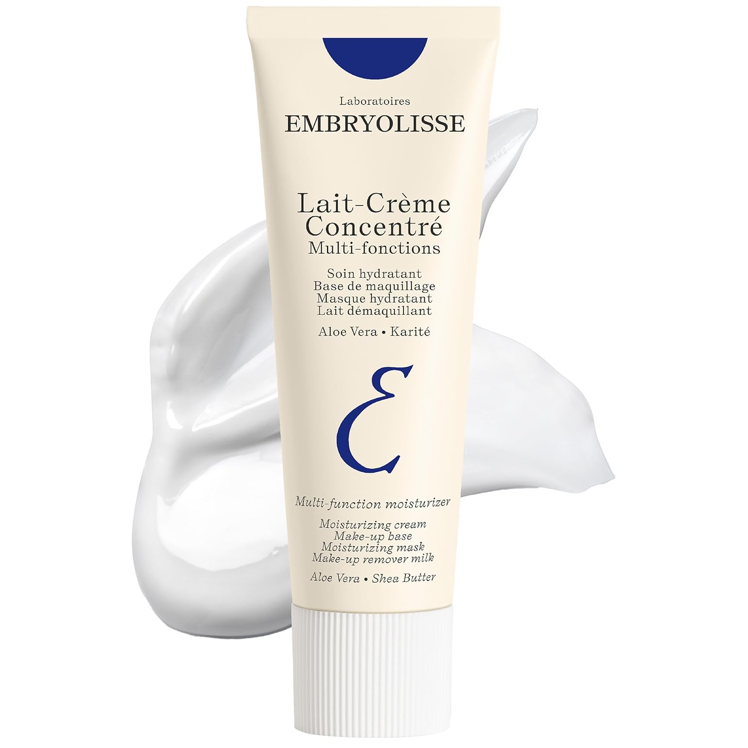 Embryolisse Lait-Crème Concentré, Multifunction Daily Moisturizer, Primer, and Makeup Remover, Suitable for All Skin Types. French Face Cream With Shea Butter & Aloe Vera