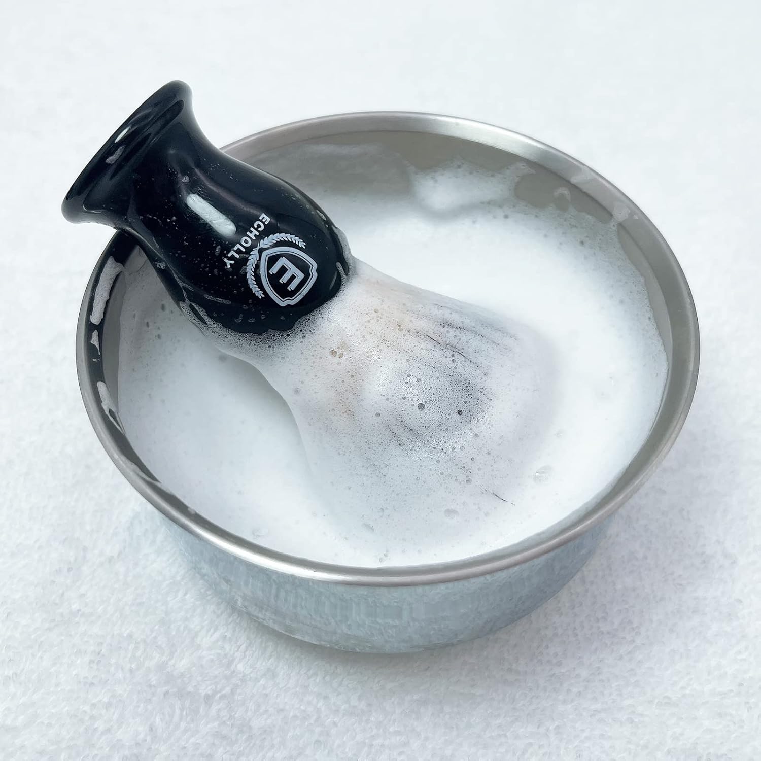 Luxury Shaving Brushes For Men by Echolly-Super Strong NO Shedding Bristle Shave Brushes for Men-Smooth Acrylic Handle Legacy Shave Brush-Rich and Fast Lather Shaving Cream Brush Gifts for Fathers Day - Image 6