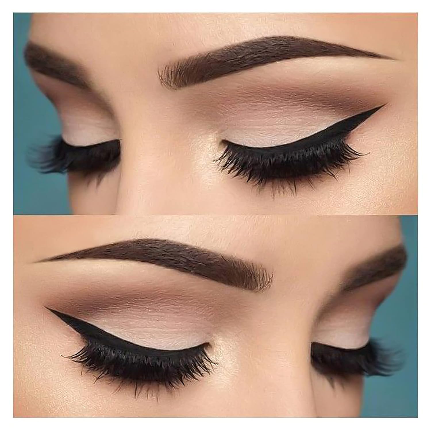 Eyeliner Brush Fine Angled - PRO Precision Gel Eye Liner Makeup Brush -Ultra Thin Slanted Flat Angle - Premium Cruelty Free Synthetic Bristles (E835) - Image 5