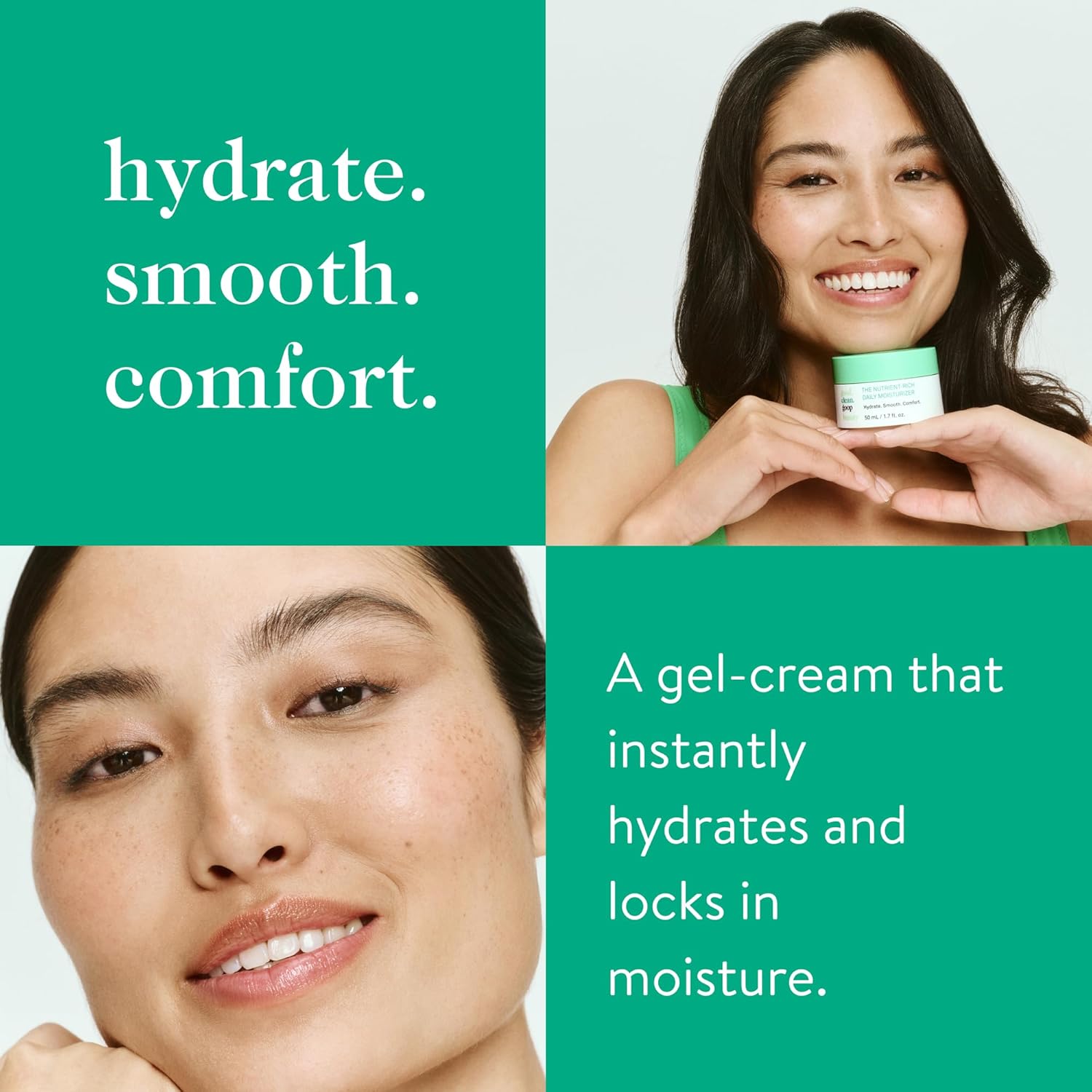 good.clean.goop beauty The Nutrient-Rich Daily Moisturizer | Hydrating Face Moisturizer for Smooth Skin | Niacinamide, Raspberry Seed Oil & Beetroot Extract | Vegan & Cruelty Free | 1.7 Fl oz - Image 2