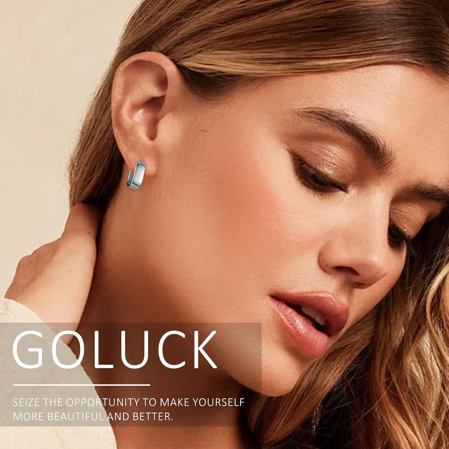 Small Hoop Earrings for Women, 925 Sterling Silver Chunky Hoops Earrings, Hypoallergenic Huggie Hoops, Small Thick Huggie Hoop Earrings for Jewelry Gifts - Image 7