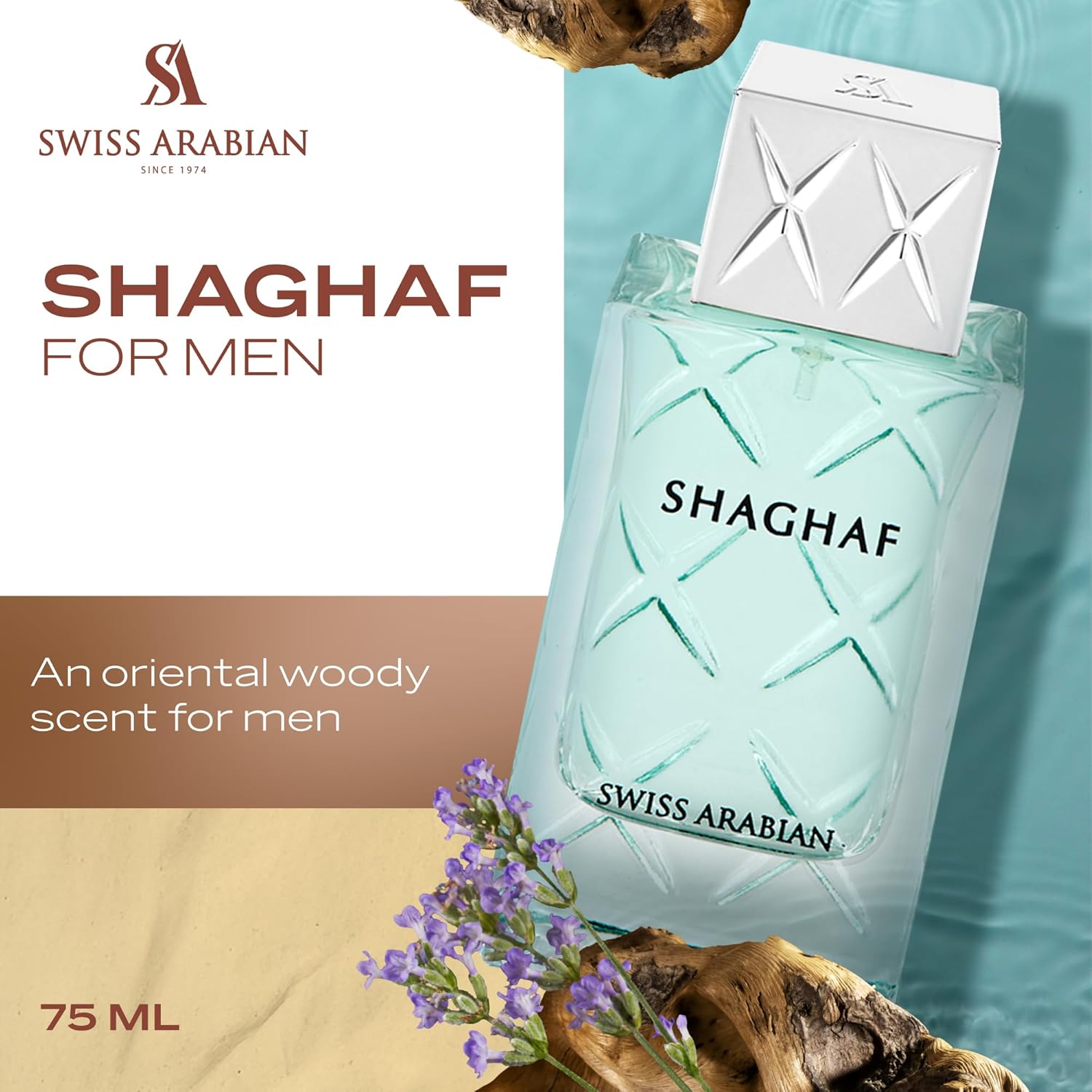 Swiss Arabian Shaghaf (Masculine) - Luxury Products From Dubai - Long Lasting Personal EDP Spray Fragrance - A Seductive Signature Aroma - 2.5 Oz - Image 2