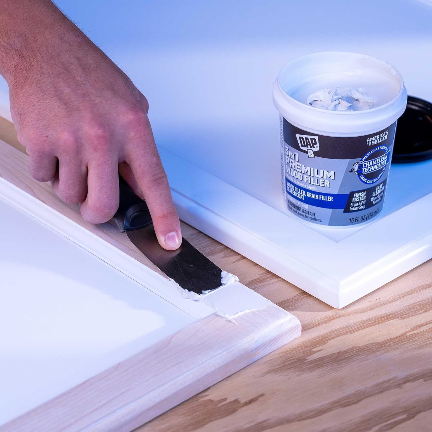 DAP Products Premium Wood Filler, White 16 FL OZ - Image 6