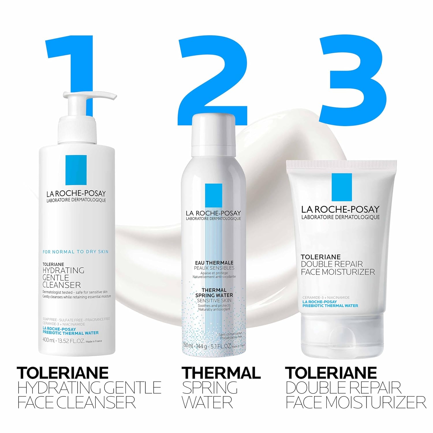 La Roche-Posay Toleriane Double Repair Face Moisturizer, Daily Moisturizer Face Cream with Ceramide & Niacinamide for All Skin Types, Immediate Comfort & Long Lasting Hydration, Fragrance Free - Image 8
