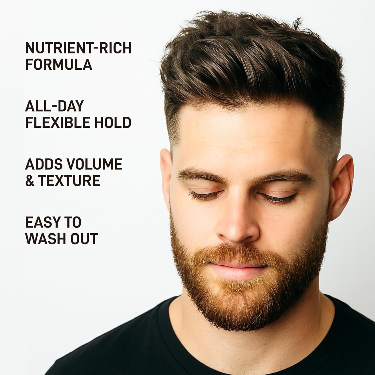 All Natural Tallow Hair Clay - Premium Hair Styling Clay - Organic Ingredients - Zero Toxins - Perfect for everyday use - Medium Hold & Natural Finish - Non-Greasy Formula – 2.5 oz - Image 2