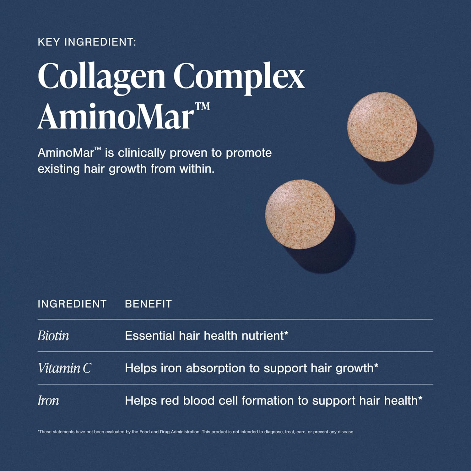 Viviscal Hair Growth Supplements For Women For Thicker, Fuller Hair, Nourishes Thinning & Loss, With Proprietary Collagen Complex, 60 Tablets, 1 Month Supply - Image 6