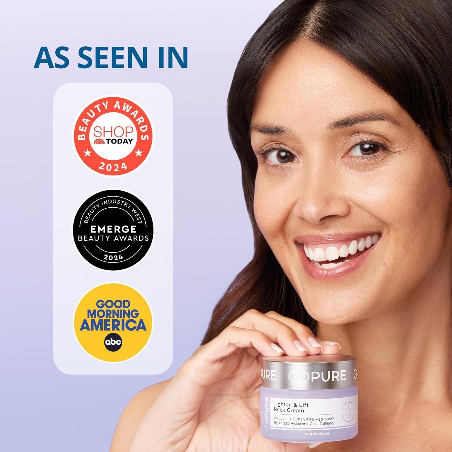 goPure Tighten and Lift Neck Cream- Clinically Tested - Image 5