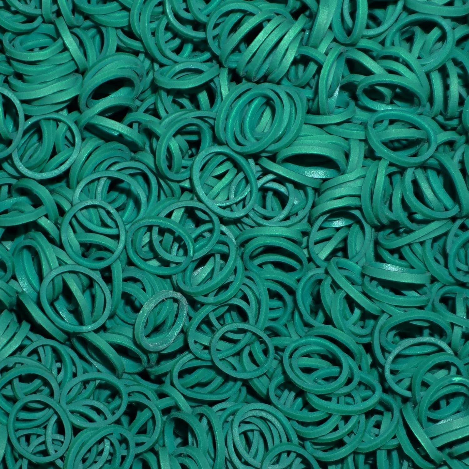 Amelia Beauty | 1000 Count 1/2" Rubber Bands | Premium US Made Rubber Hair Ties | Ideal for Ponytails, Braids & Beards | Strong All Day Hold | Convenient Re-closable Container | Green - Image 5