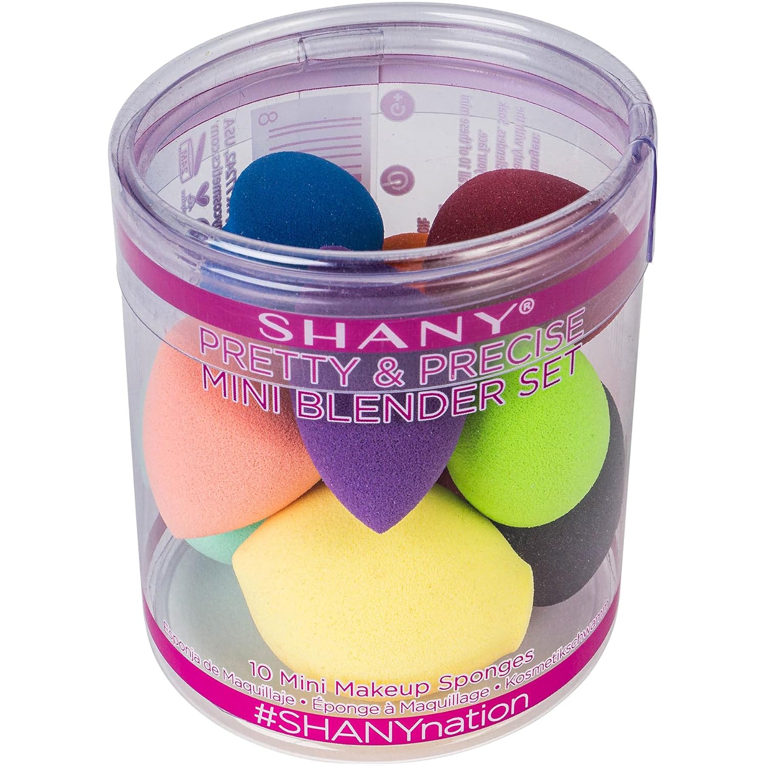 SHANY Pretty & Precise Mini Makeup Blender Puff Set - Premium Latex-Free Makeup Blender Beauty Sponges For Foundation and Blending - Set of 10 - Image 7