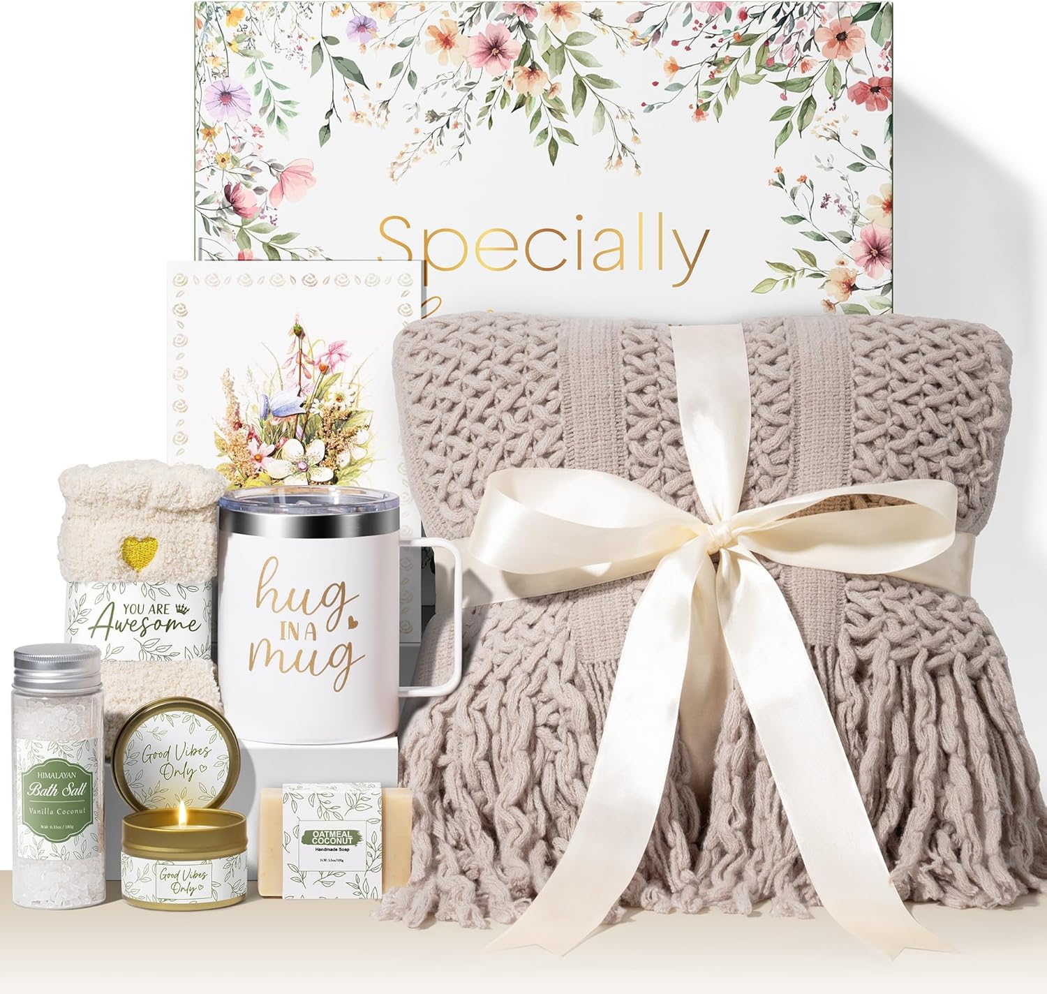 Self Care Gifts for Women Get Well Soon Gifts, Birthday Gifts for Women Care Package, Sympathy Gift Baskets Spa Gifts Thinking of You Inspirational Mothers Day Gifts for Mom Her Wife Friend Grandma