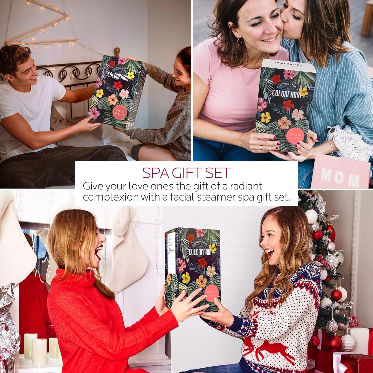 Colorfarm Facial Steamer Nano Ionic: Face Steamer Home Spa Kit Deep Cleaning Unclogs Pores Sinuses Inhaler with 8 Skin Care Tools - Self Care Gifts for Women (Deep Cleansing Facial Kit) - Image 7