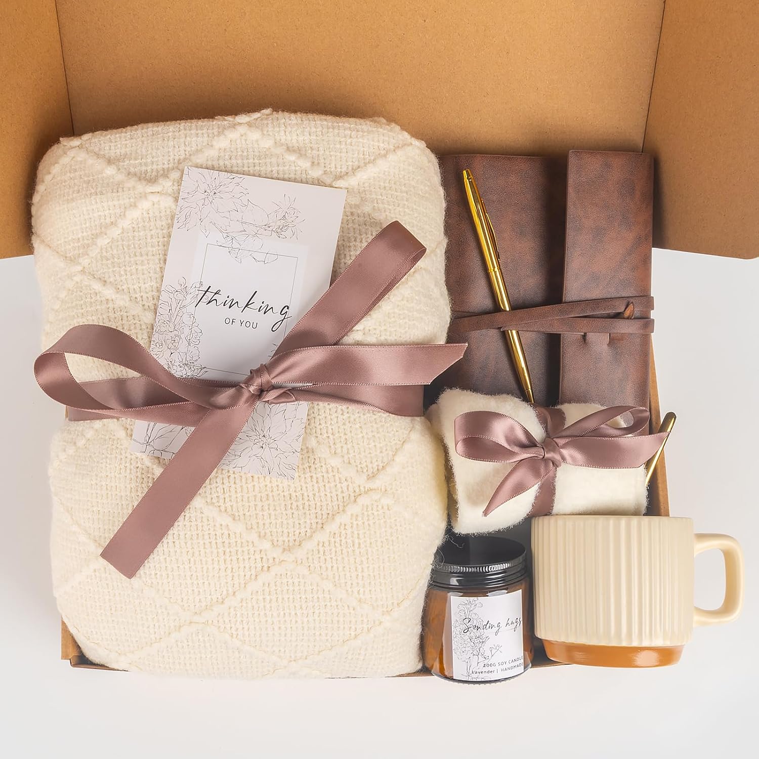 Self Care Gifts for Women, Get Well Soon Gifts Basket, Sympathy Gift Baskets,Care Package,After Surgery Feel Better Thinking of You Sending Hugs Gifts Idea for Mom Her Best Friends Sister - Image 2